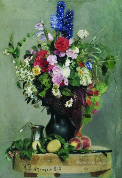  flores obras - un ramo de flores 1878 Ilya Repin
